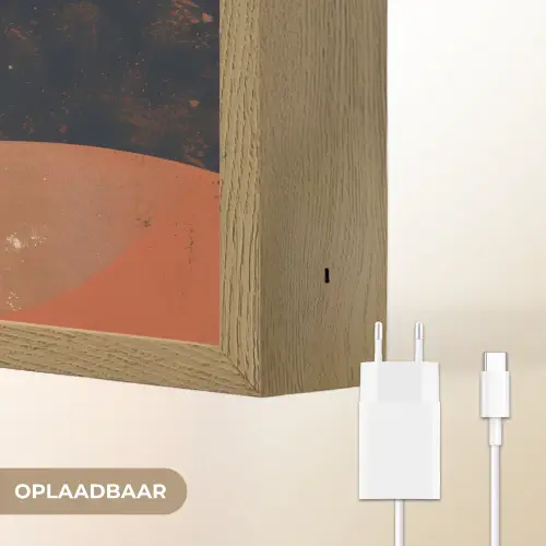 Sleutel - G - Abstract - Beige Light Box met batterij (Wandlamp) middel -USP_websiteoplaadbaarNL