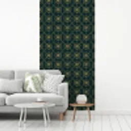 Geometrisch - Elegant - Groen fotobehang vinyl groot 64 -woonkamer