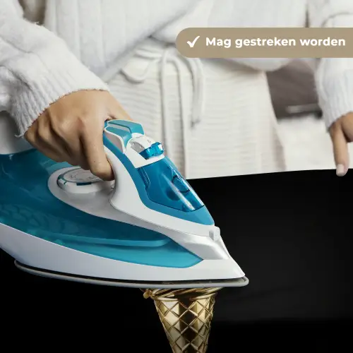 Ijs - Goud - Zwart - Eten Wandkleed katoen klein -sfeer9