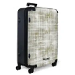 Linnen - Patroon - Groen NBS - Large koffer - Volwassenen Unisex groot -product1