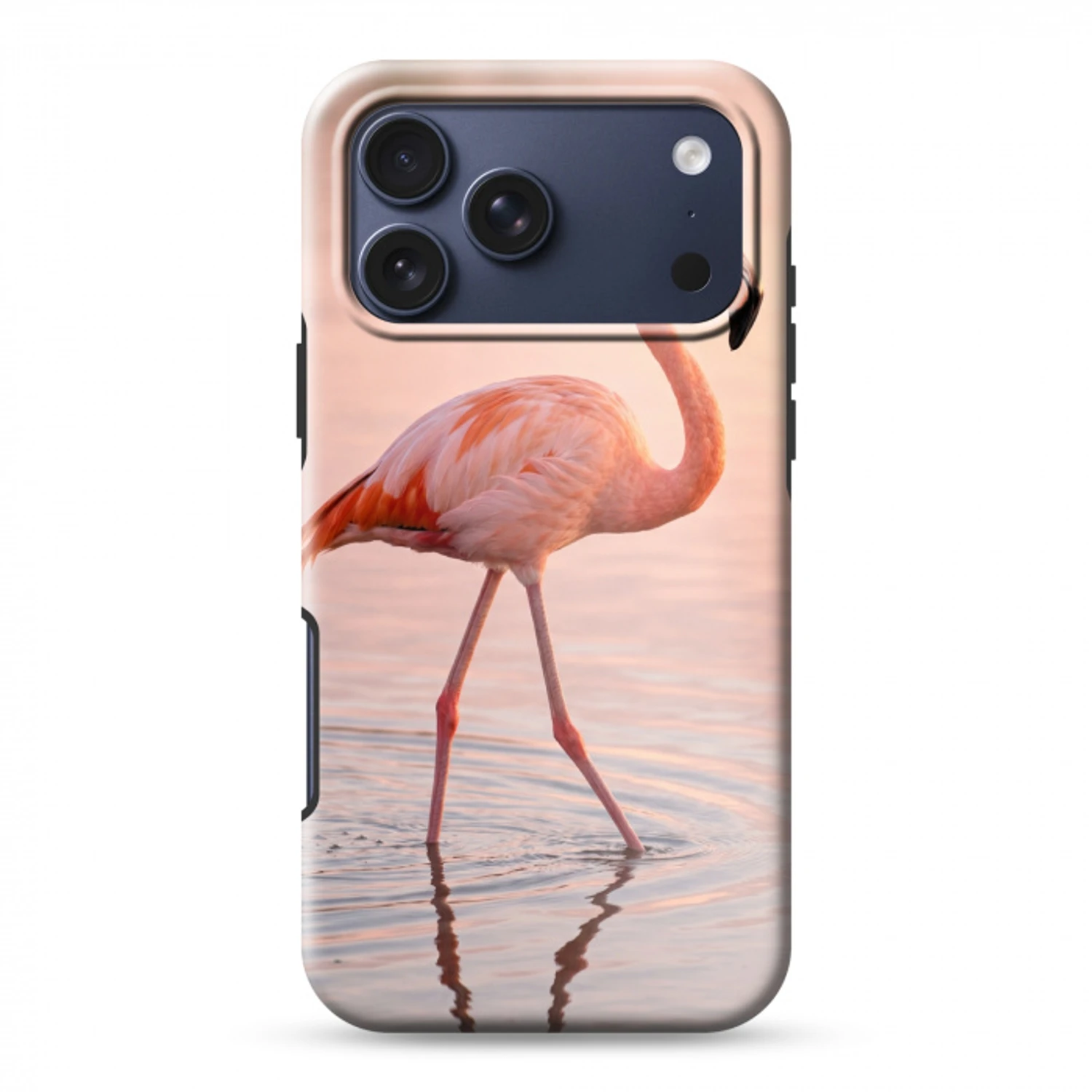 Flamingo - Water - Roze Toughcase MagSafe Apple iPhone 17 Pro Max klein -3d