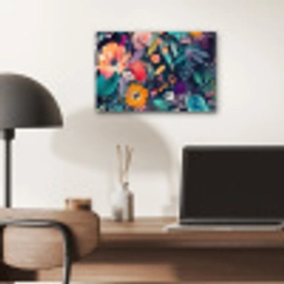 Kleurrijk - Bloemen - Kunst - Natuur - Hippie aluminium wit klein -sfeer5