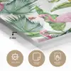 Inductie beschermer - Flamingo - Bladeren - Afdekplaat voor kookplaat - Tropisch plexiglas 5mm klein -sfeer2