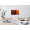 Vrouw - Chilipepers - Pepers - Bloemen Muursticker klein -eettafel