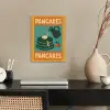 Pannenkoeken - Siroop - Illustratie - Oranje poster papier klein -sfeer1