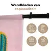 Cactussen - Modern - Pastel Wandkleed katoen klein -sfeer2