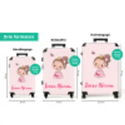 Prinsesje roze NBS - Handbagage koffer - Kinderen Unisex middel zzzzzzVergelijking_3NL