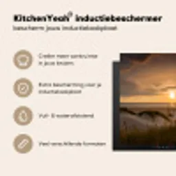Duinzicht op Zonsondergang Inductie beschermer vinyl 3mm middel -sfeer2