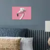 Flamingo - Roze - Koksmuts - Vogel poster papier klein -sfeer2