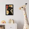 Zijaanzicht - Vrouw - Vormen fotolijst zwart zonder passe partout klein -usfeer4_kinderkamer