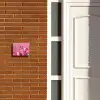 Roze tulpen - Klassiek Naambord Rechthoek middel -sfeer3-rechthoek-S