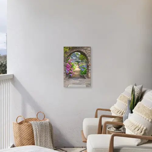 Verstopte tuin Tuinposter op houten frame 2 cm dik klein -sfeer1
