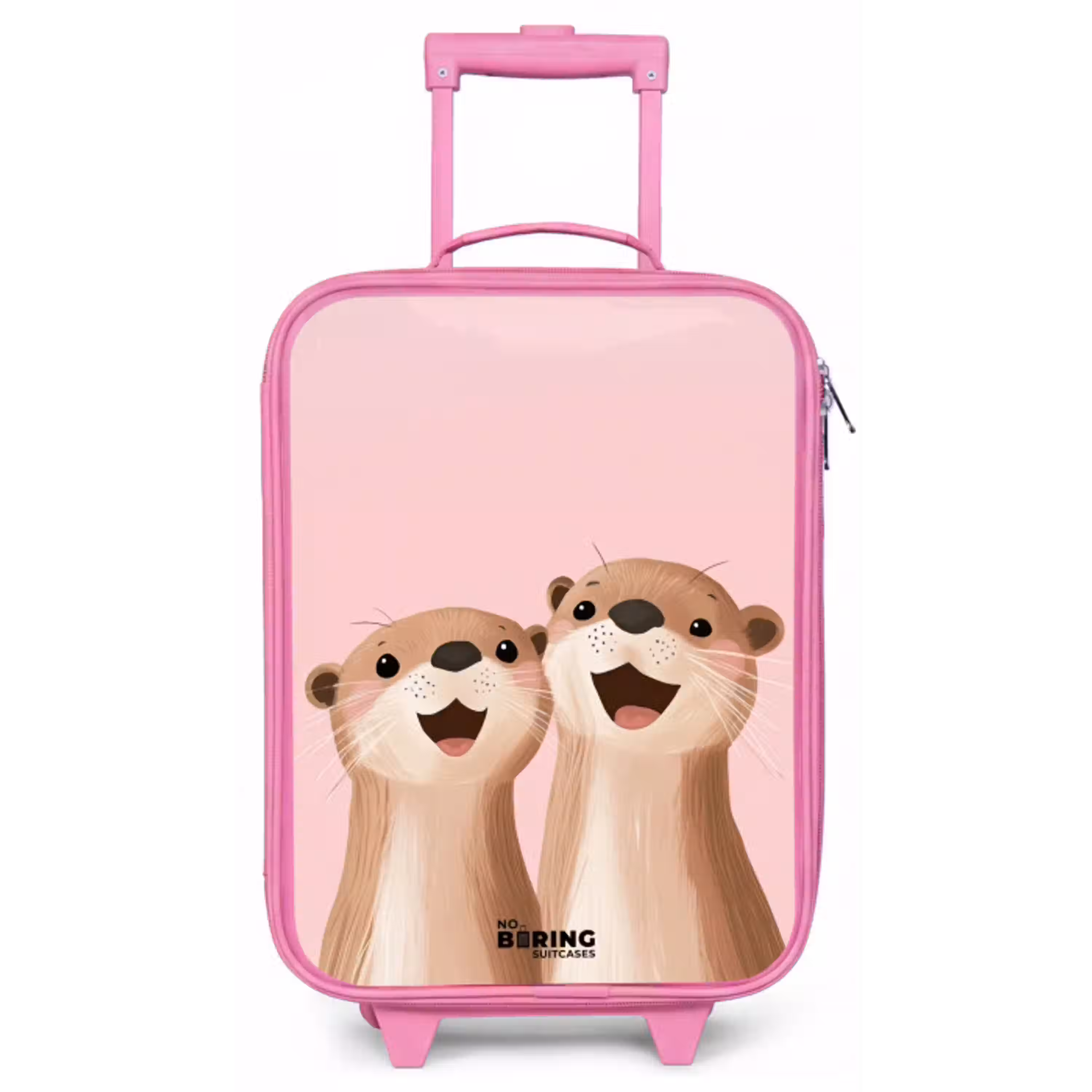 Otters - Lachen - Roze - Illustratie Kinderkoffer - Roze klein -zz3dotto