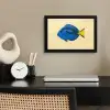 Blauw - Dory - Vis - Staartvin fotolijst zwart zonder passe partout klein -sfeer1
