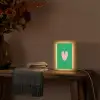 Groen - Hart - Minimalistisch - Valentijn Light Box met kabel (Tafellamp) klein -sfeer4