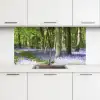 Bos - Pad - Bloemen - Paars - Groen - Natuur keuken achterwand 2 middel -3d