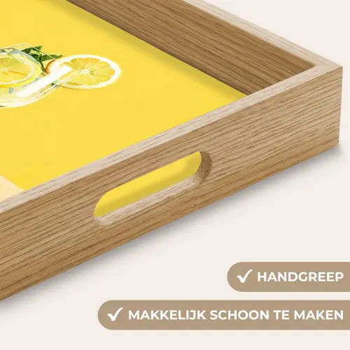 Wijnglas - Citroen - Geel - Minimalistisch Dienblad Rechthoek middel -USP_HandgreepNL
