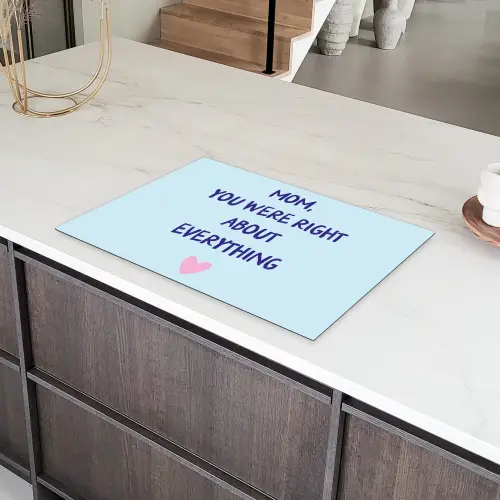 Moeder - Quote - Blauw Inductie beschermer vinyl 3mm klein -sfeer8