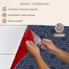 Patroon - Blauw - Geometrisch keuken achterwand spatscherm klein 900 -spatscherm_FR