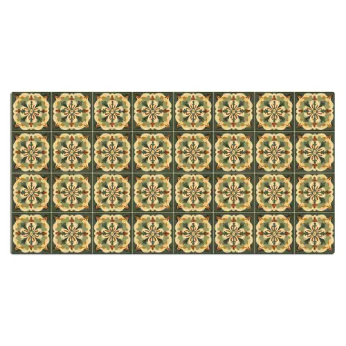 Ornament - Patroon - Groen Muismat XXL klein 681 -3d_leeg