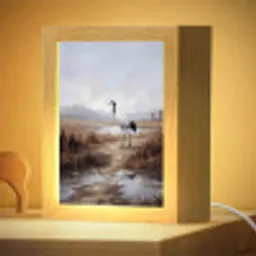Kraanvogel - Natuur - Realistisch Light Box met kabel (Kinderlampje) klein -zzzz_3d_website