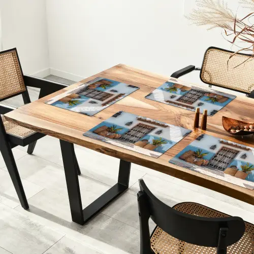 Deur - Manden - Planten Placemat vinyl groot -zzsfeer4_Kitchenyeah-website