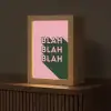 Tekst - Grafisch - Groen - Schaduw Light Box met kabel (Tafellamp) klein -z3d_website