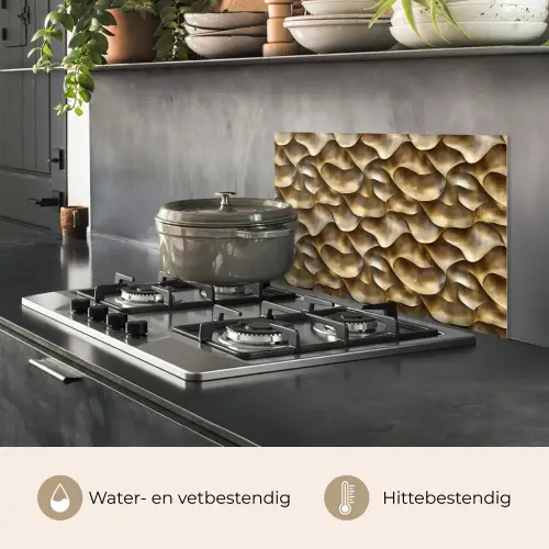 Abstract - Antiek - Goud keuken achterwand spatscherm klein 900 -usp_NL