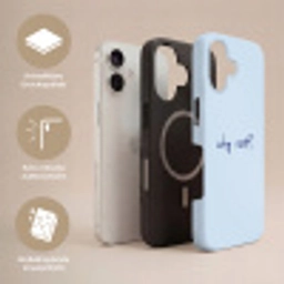 Why not - Blauw - Donker blauw - Quote Toughcase MagSafe Apple iPhone 17 klein -USP_Lagen_DE