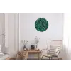 Bladeren - Tropisch - Jungle -  Natuur Wandcirkel aluminium klein -woonkamer