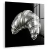 Croissant - Metaal - Zilver plexiglas 5mm klein -zzzproduct_nieuw