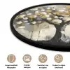 Boom - Abstract - Beige - Goud - Zwart Fotolijst rond zonder passe partout klein -closeup_NL