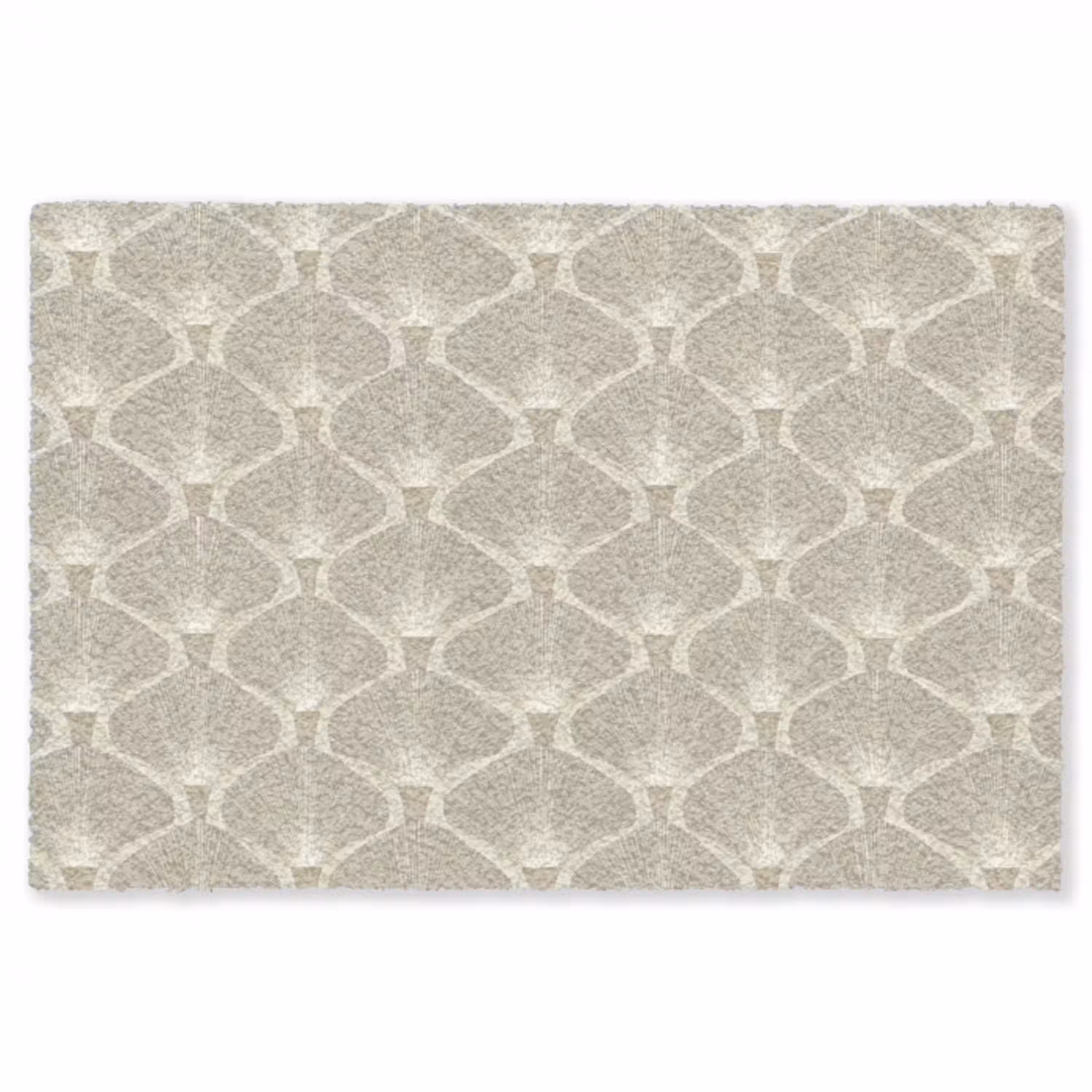 Paneel - Ginkgo - Zand Vloerkleed Rechthoek klein 1091 -3d