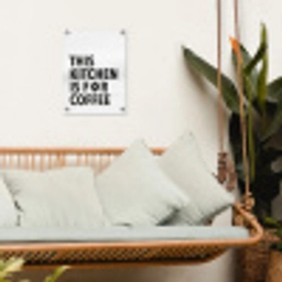 Quotes  - Koffie - Bonen - Modern tuinposter los doek klein -sfeer7