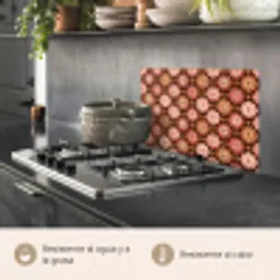 Geometrisch - Bloemen - Kleurrijk keuken achterwand spatscherm klein 900 -usp_ES