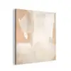 Kunst - Wit - Beige - Modern aluminium wit klein -3d