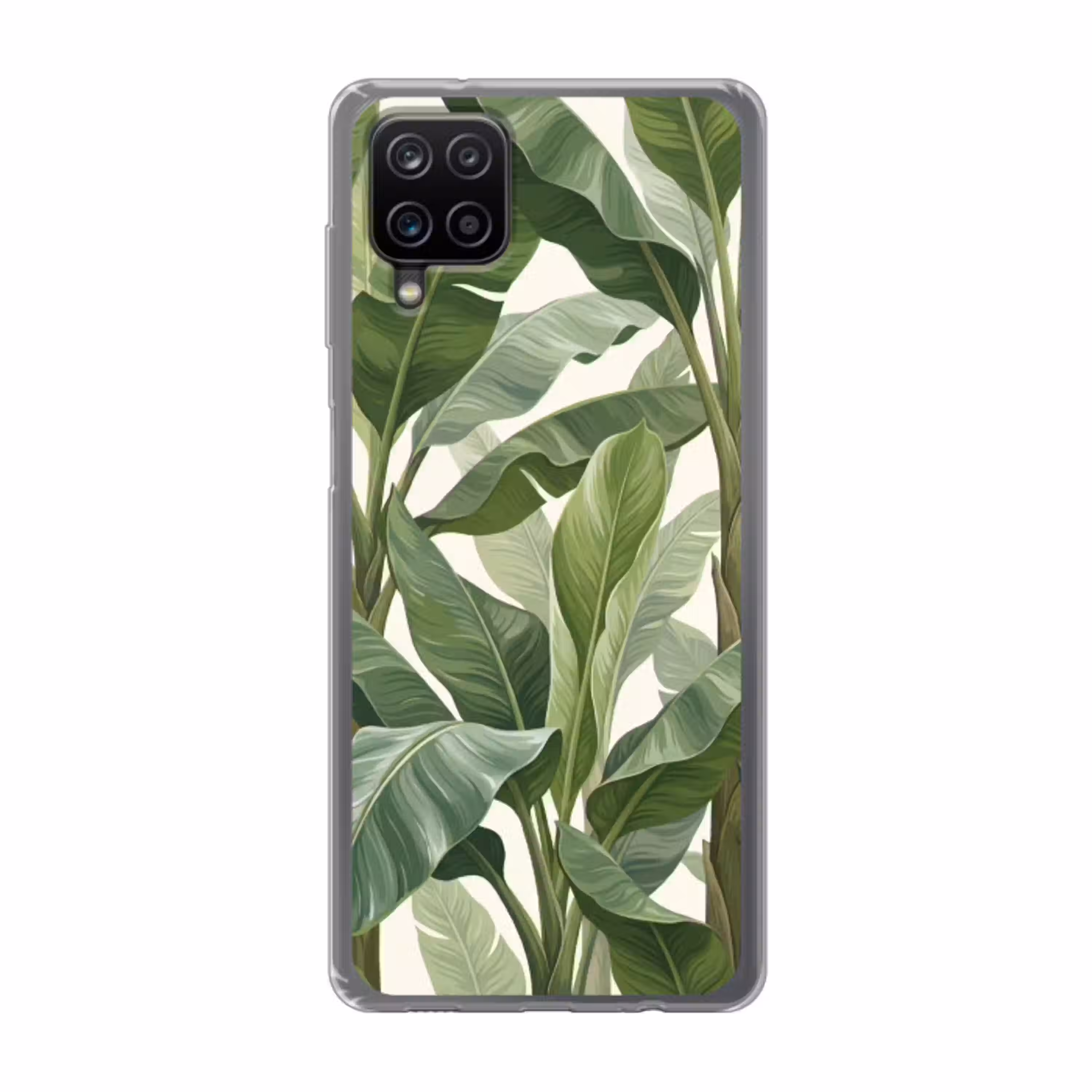 Planten - Bladeren - Tropisch - Groen Telefoonhoesje Samsung Galaxy A12 klein -3d