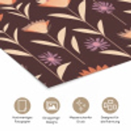 Elegant - Retro - Bruin poster papier klein 62 -tcloseup_DE