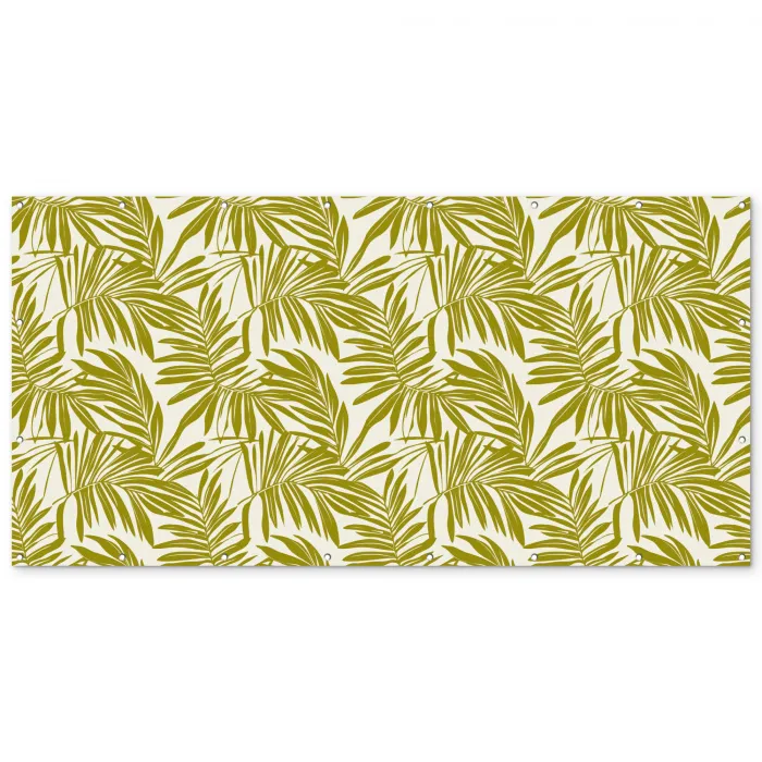 Palmblad - Patroon - Groen Balkonbeschermer Duitsland klein 596 -zz_3d