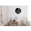 Palm - Jungle - Tropical Wandcirkel aluminium klein -woonkamer