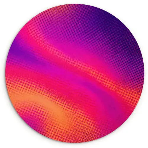 Abstract - Patroon - Kleurverloop Wandcirkel kunststof plaat 5mm dik klein -3d