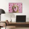 Hond - Kiss- Valentijn - Hartjes PET vilt klein -sfeer5
