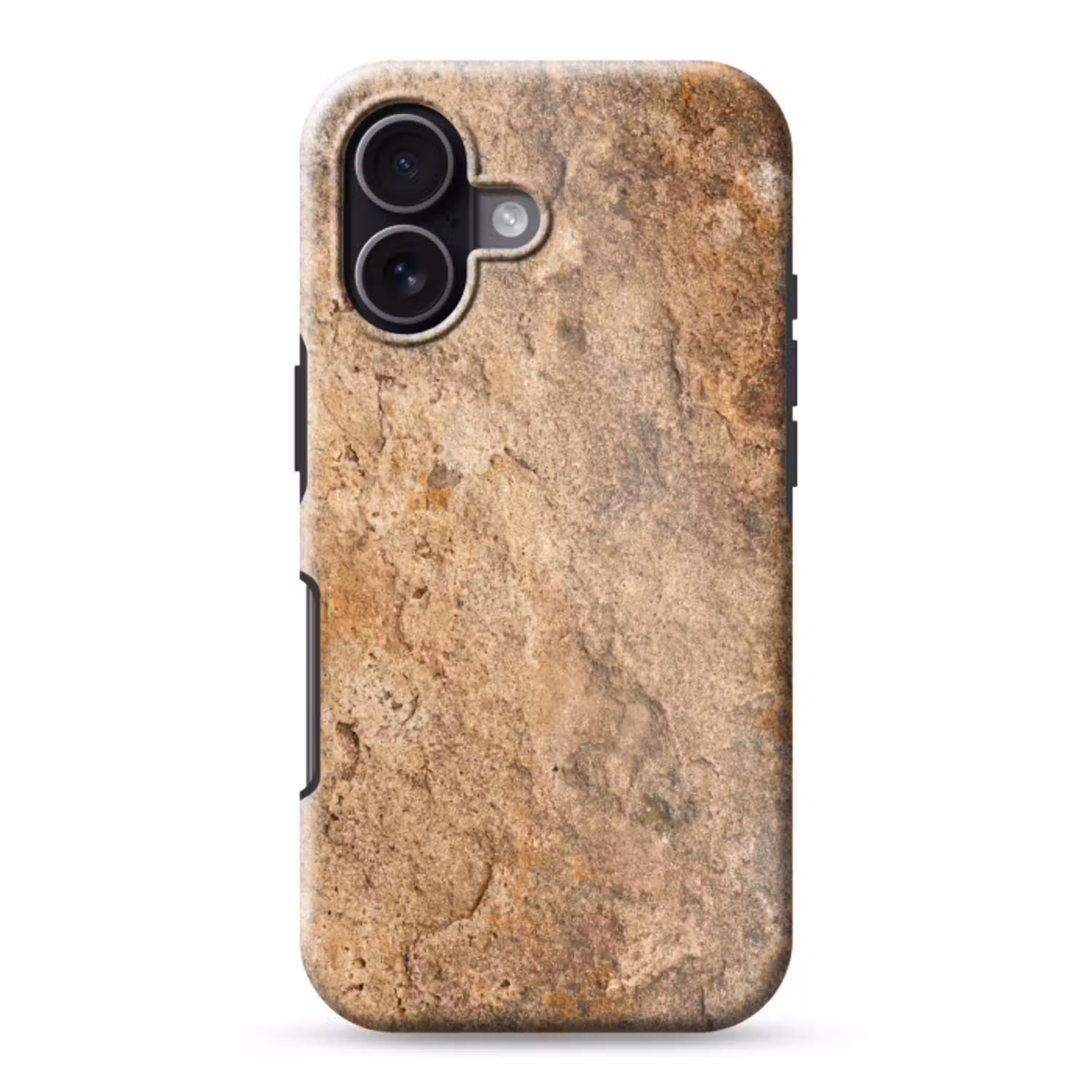 Steen - Natuur - Textuur - Abstract - Bruin Toughcase MagSafe Apple iPhone 17 klein -3d