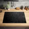 Krokodillenhuid in Monochroom Inductie beschermer vinyl 3mm klein -sfeer5