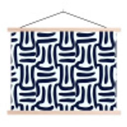 Abstract - Modern - Blauw textielposter latten blank klein 122 -3d