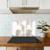 Abstracte bogen - Modern - Beige keuken achterwand spatscherm klein -sfeer2