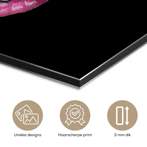 Vlinder - Roze - Nachtvlinder aluminium wit klein -closeup_NL