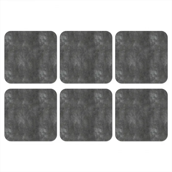 Donkergrijs - Ruw - Beton onderzetter kurk middel 366 -3d