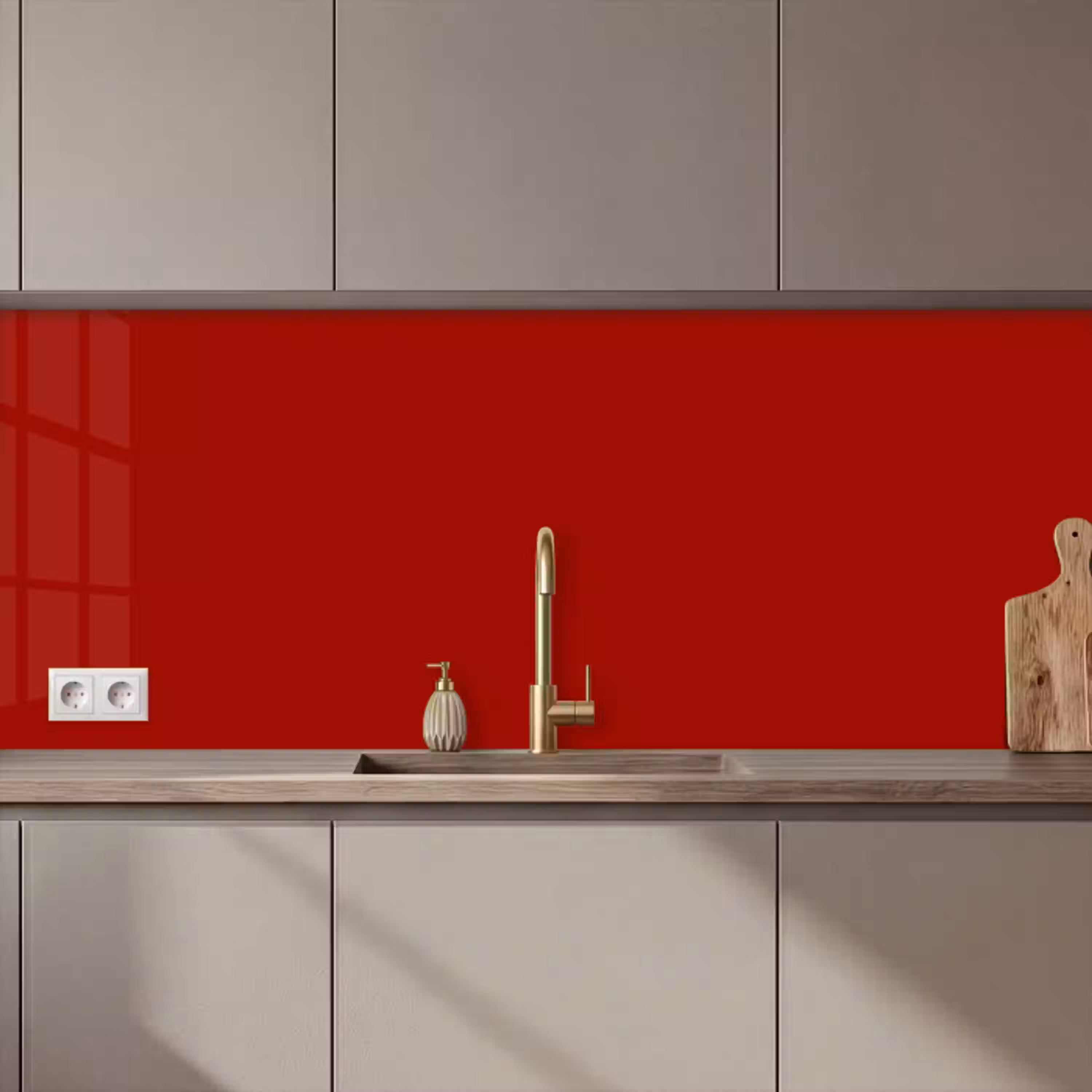 Oxblood - Maroon - Rood keuken achterwand 2 middel 871 zz_3dshopping
