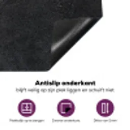 Diep Antraciet Textuur Inductie beschermer vinyl 3mm klein -zzzzzzz-cc-onderkant